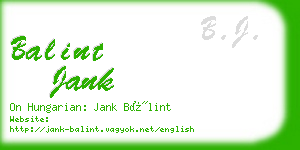 balint jank business card